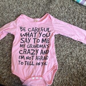 Cute baby one piece shirt